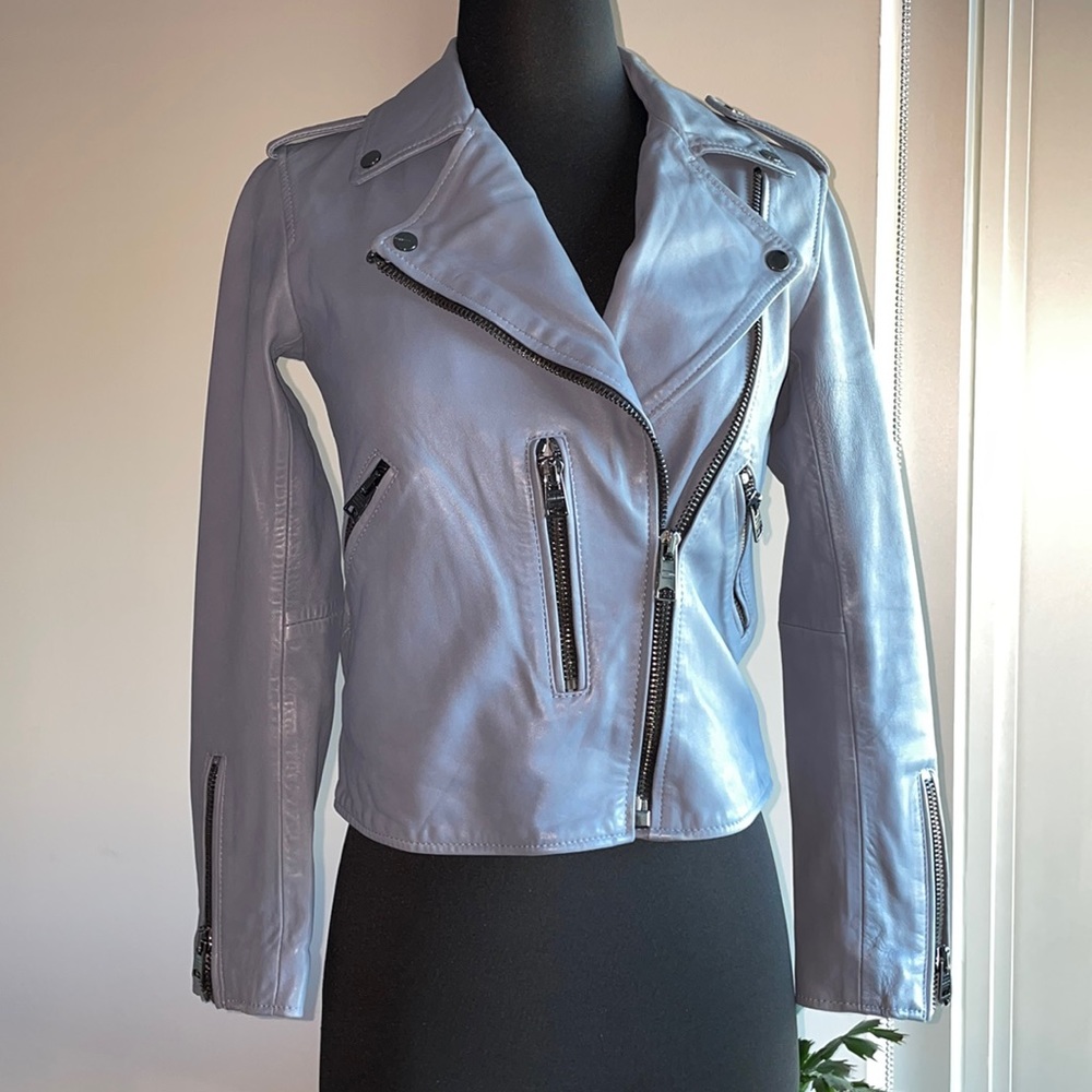 NWOT ALLSAINTS Leather Biker Jacket Sz US 4